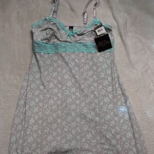 Lingerie Marilyn Monroe Floral Lace Trim Slip Nightgown New with Tags